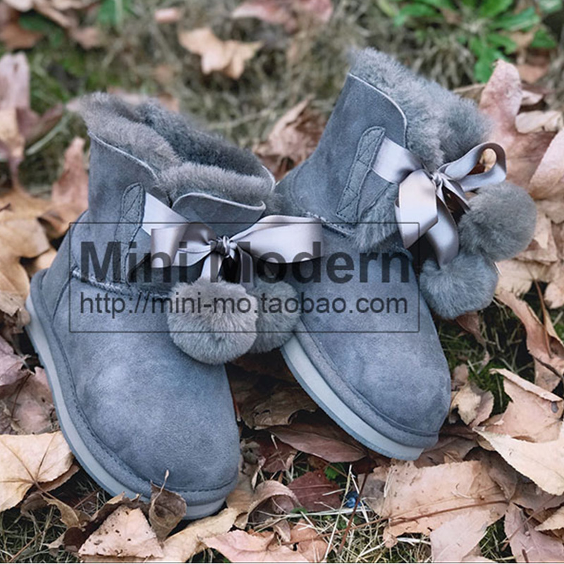 Mini Modern 澳洲UNITED皮毛一体男女童舒适防水防滑保暖雪地靴
