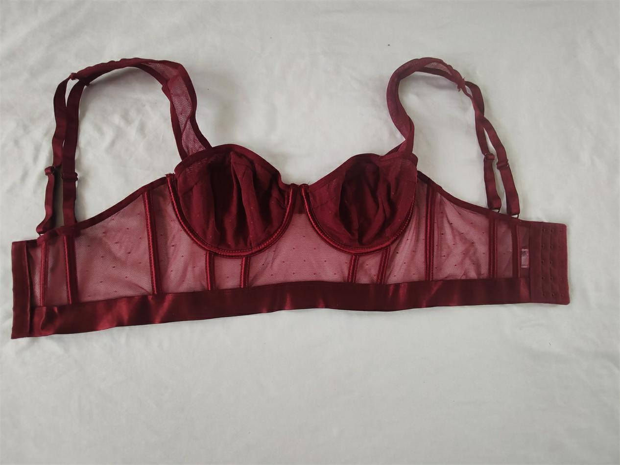 D43-41蕾丝性感出口欧美文胸内衣胸罩bra胸衣吊带背心抹胸长款