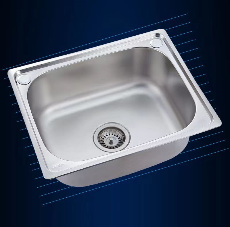 洗菜盆单槽201不锈钢水槽厨房洗碗池水池家用洗菜池大小号洗手盆