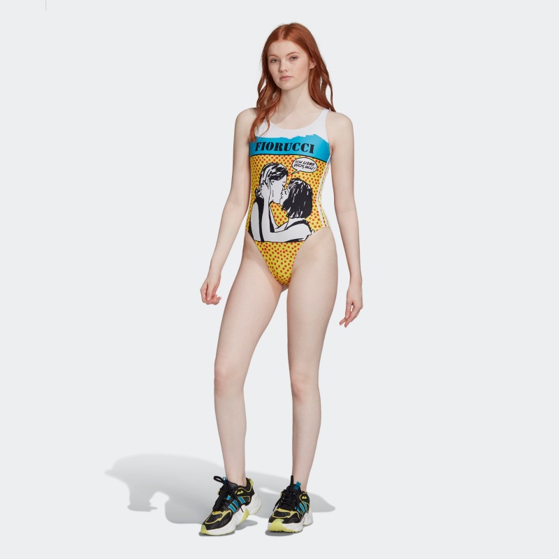 Adidas阿迪达斯2023夏季新款三叶草女子内衣套装时尚泳衣 FL4150