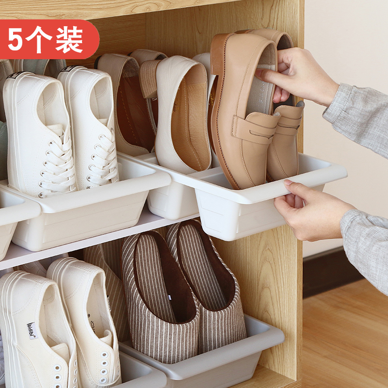 省空间简易多层鞋架家用鞋托鞋子收纳整理置物架鞋盒宿舍鞋柜神器