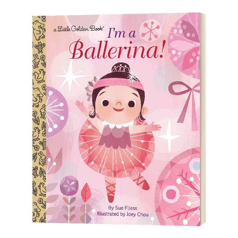 英文原版绘本 I'm a Ballerina! 我是芭蕾舞者 兰登书屋精装小金书绘本 英文版 进口英语原版书籍儿童全英语书