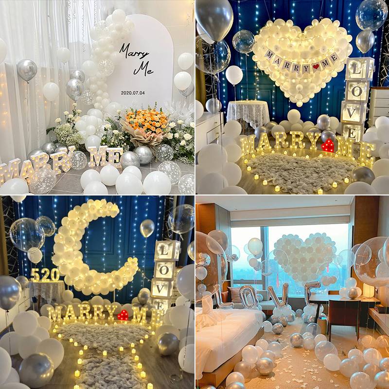 新疆包邮百货哥求婚室内布置创意用品生日love表白浪漫氛围情人节
