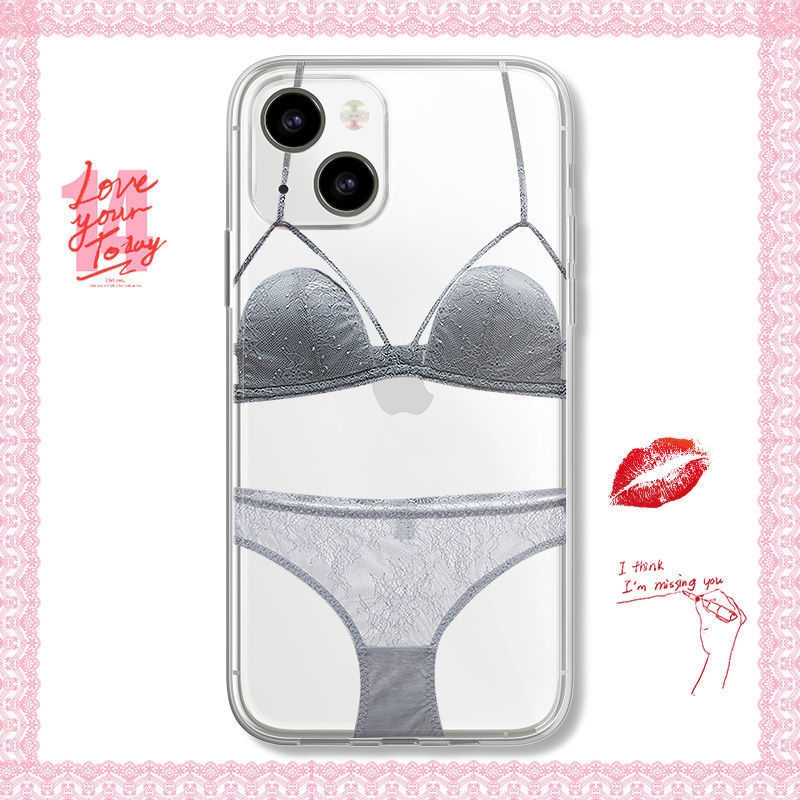恶搞内衣文胸奶罩手机壳情趣保护壳适用iPhone13promax苹果11创意12手机壳xr透明xs个性7
