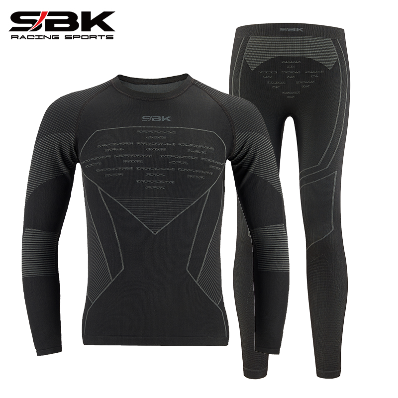正品SBK滑衣摩托车速干衣打底内衣连体汗衣套装机车骑行装备吸汗