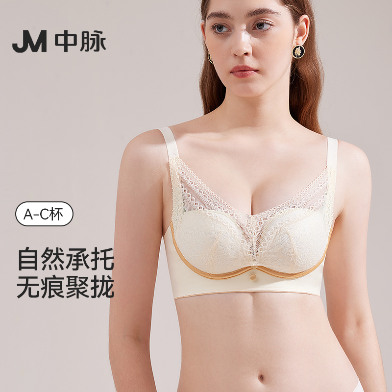JM中脉调整型内衣女聚拢小胸品牌专柜正品胸罩2024新款性感文胸罩