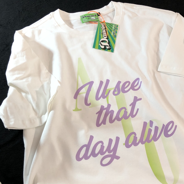 Daiwing 微笑的彩虹世界 夏装男女学生设计感字母混搭情侣短袖T恤