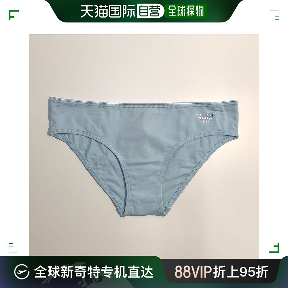 香港直邮EMPORIO ARMANI 女士浅蓝色棉质三角内裤 162428-6P263-0