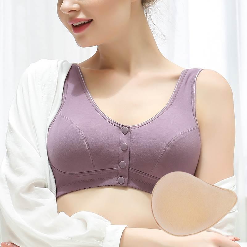 乳腺术后专用文胸前扣义乳假胸乳房切除胸罩二合一纯棉夏季薄款