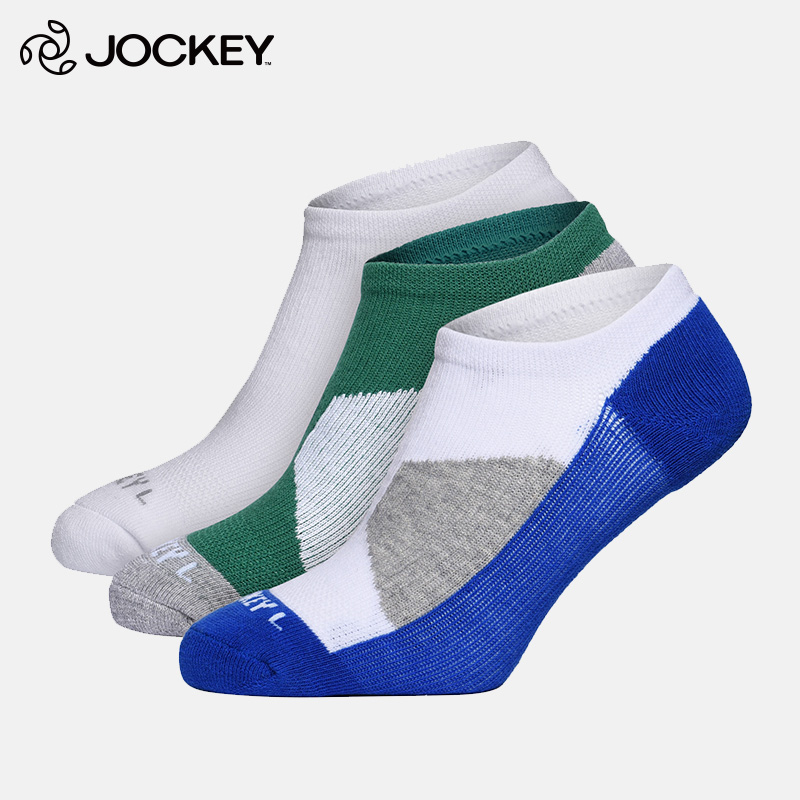 6双装JOCKEY居可衣男士船袜舒适透气排汗吸棉质短袜运动薄款夏季