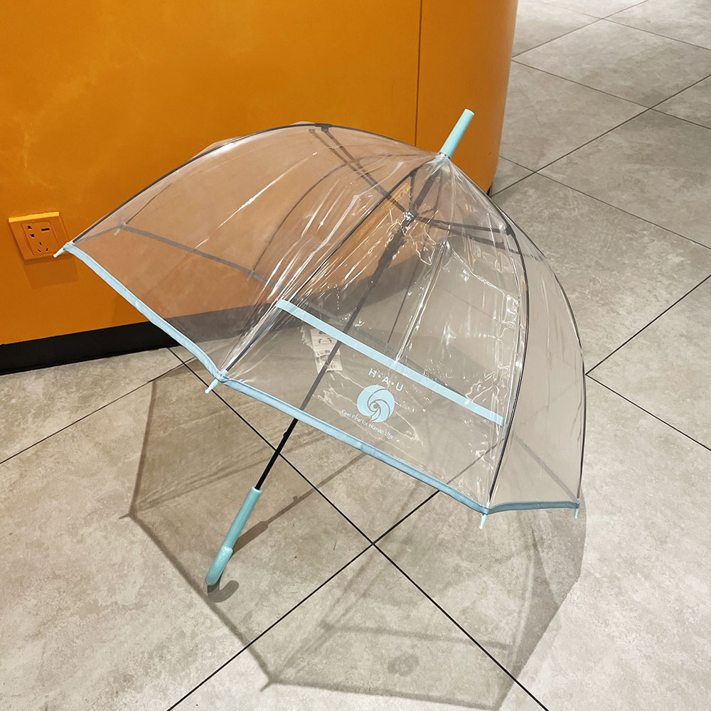 防飞沫设计~日本小清新阿波罗拱形透明伞长柄自动文艺范学生雨伞S