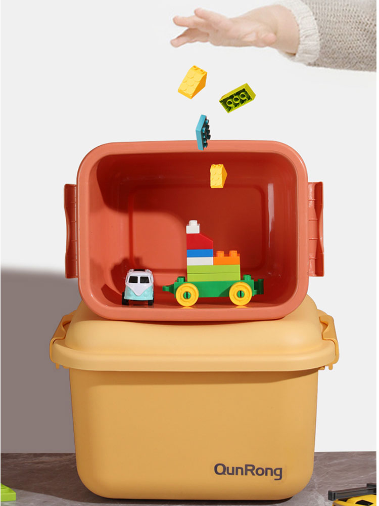 儿童玩具塑料收纳箱小号零食积木收纳盒粘土磁力片收纳整理储物箱
