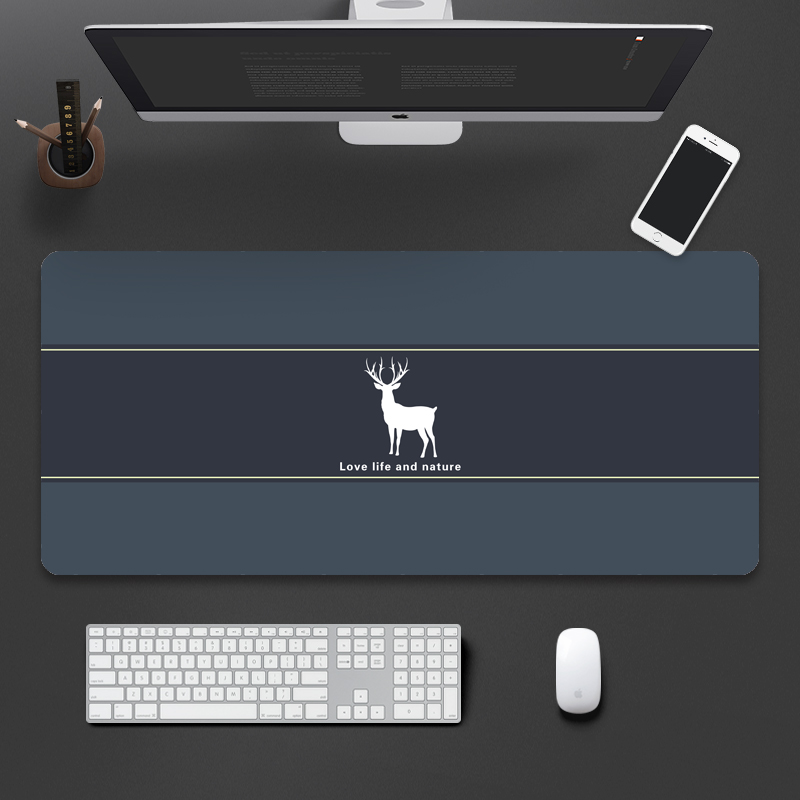 个性创意超大鼠标垫办公游戏男简单INS女卡通键盘写字桌垫